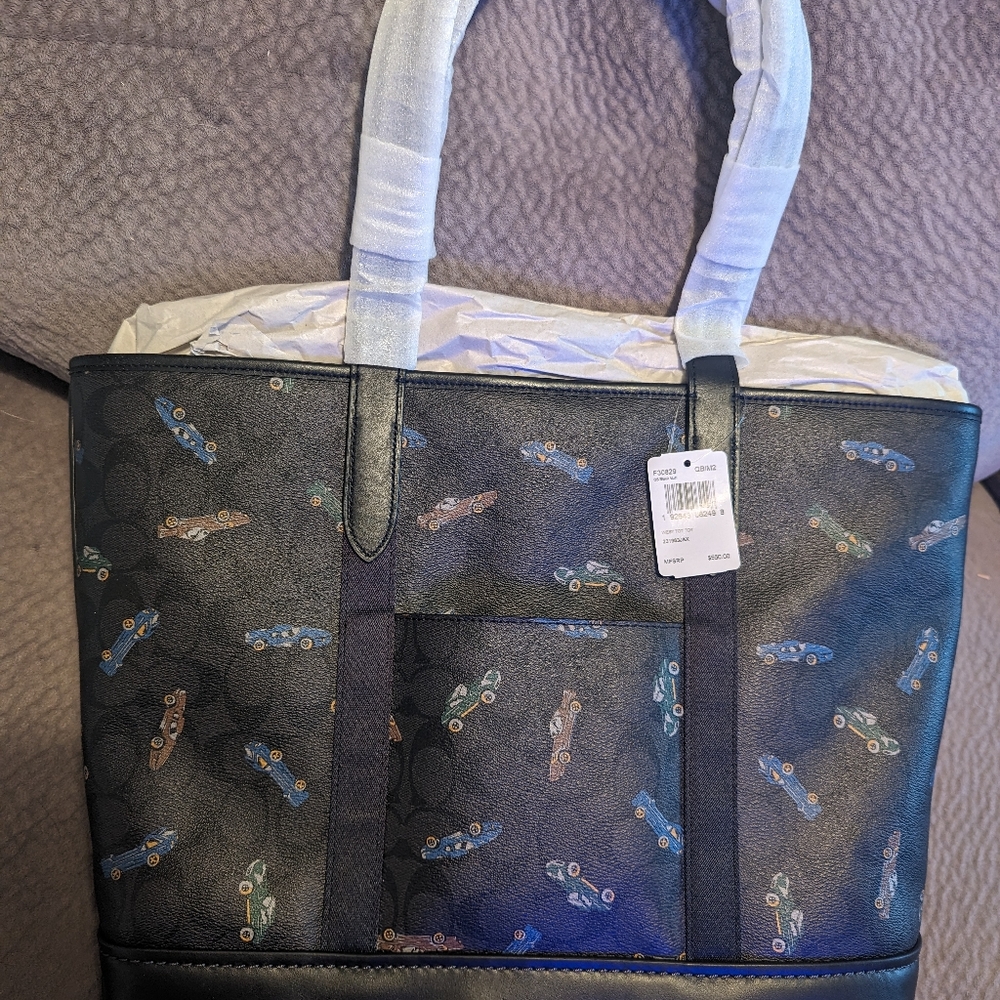 BRAND NEW!! NEVER USED!! Coach Racecar Handbag and Wallet